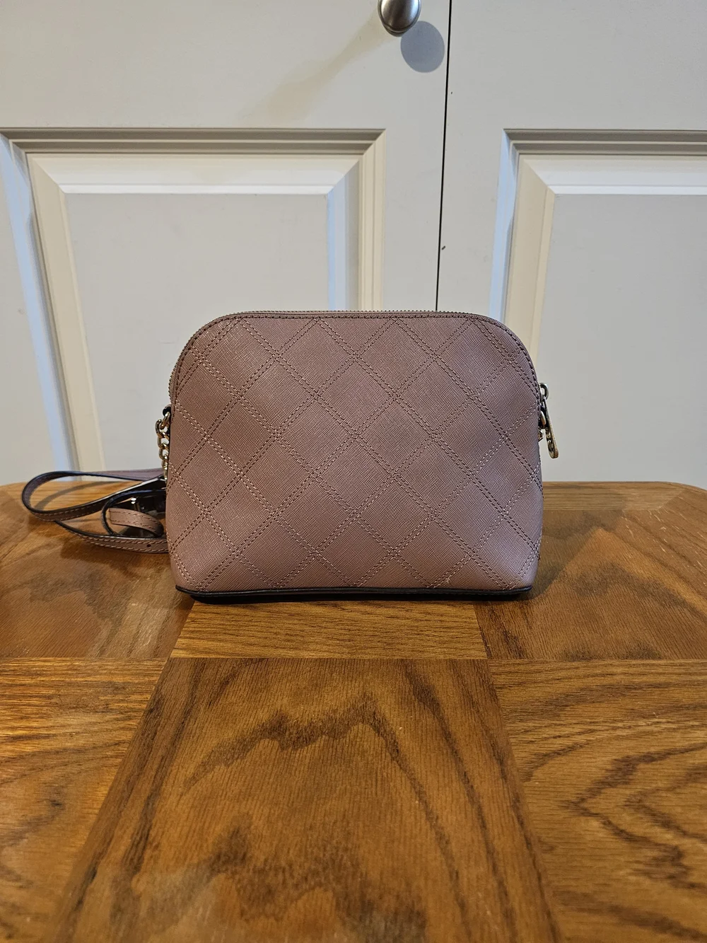 Michael Kors Quilted Crossbody Bag in Dusty Rose